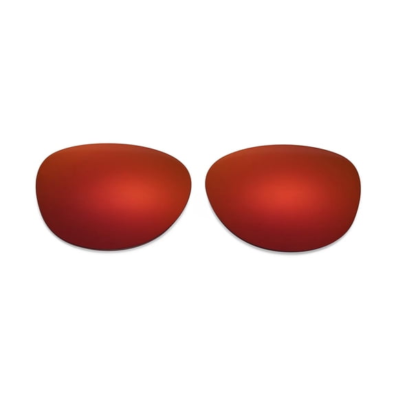 Walleva Fire Red Polarized Replacement Lenses for Ray-Ban Erika RB4171 54mm Sunglasses