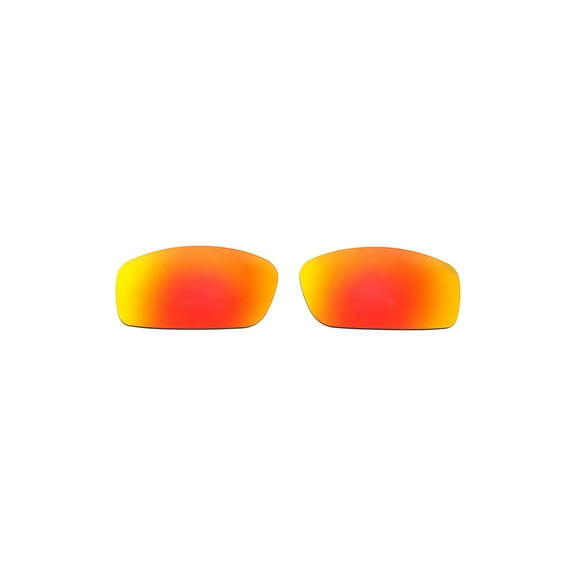 Walleva Fire Red Polarized Replacement Lenses for Ray-Ban RB3364 62mm Sunglasses
