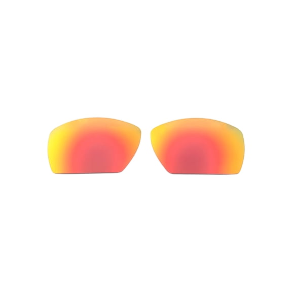 Walleva Fire Red Polarized Replacement Lenses for Smith Optics Guide's Choice Sunglasses
