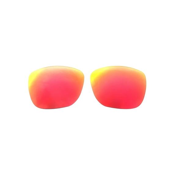 Walleva Fire Red Polarized Replacement Lenses for Smith Optics Lowdown XL Sunglasses