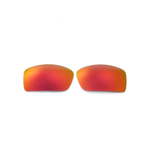 Walleva Fire Red Replacement Lenses for Oakley Gascan Sunglasses