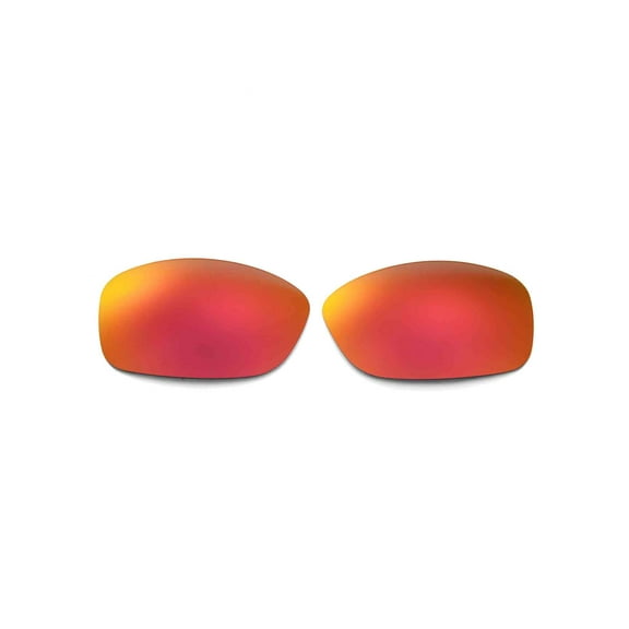 Walleva Fire Red Replacement Lenses for Oakley Hijinx Sunglasses