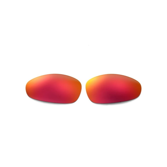 Walleva Fire Red Replacement Lenses for Oakley Juliet Sunglasses