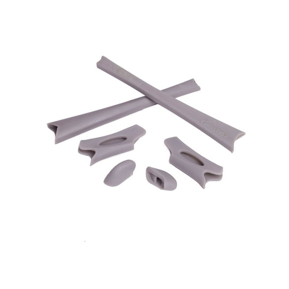Walleva Grey Rubber Kit for Oakley Flak Jacket/Flak Jacket XLJ Sunglasses