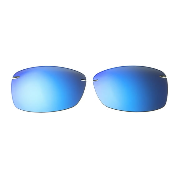 Walleva Ice Blue Coated Polarized Replacement Lenses for Maui Jim Akau Sunglasses