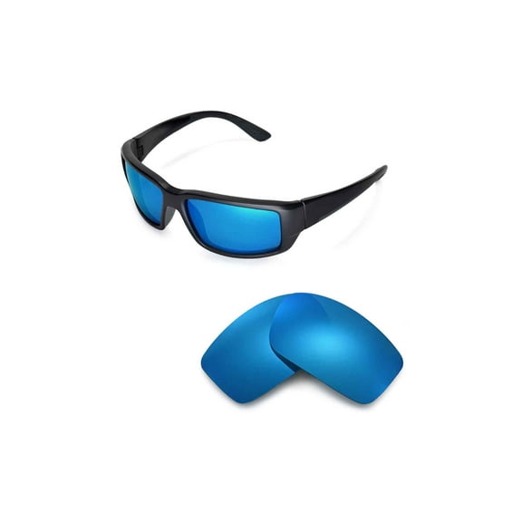 Walleva Ice Blue Polarized Replacement Lenses for Costa Del Mar Fantail Sunglasses