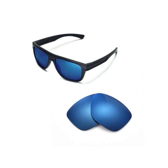 Walleva Ice Blue Polarized Replacement Lenses for Oakley Breadbox Sunglasses