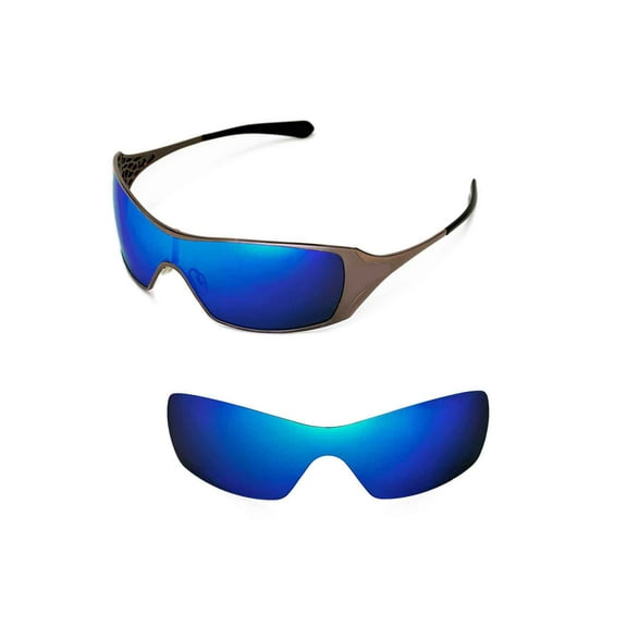 Walleva Ice Blue Polarized Replacement Lenses for Oakley Dart Sunglasses
