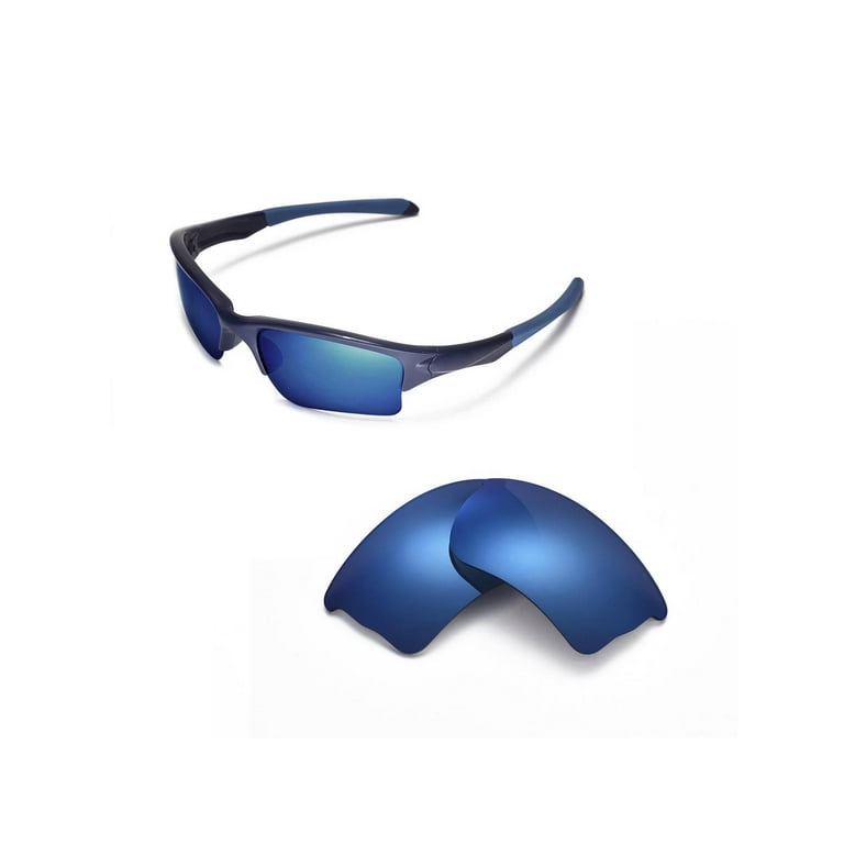 Walleva Ice Blue Polarized Replacement Lenses for Oakley Quarter Jacket Sunglasses