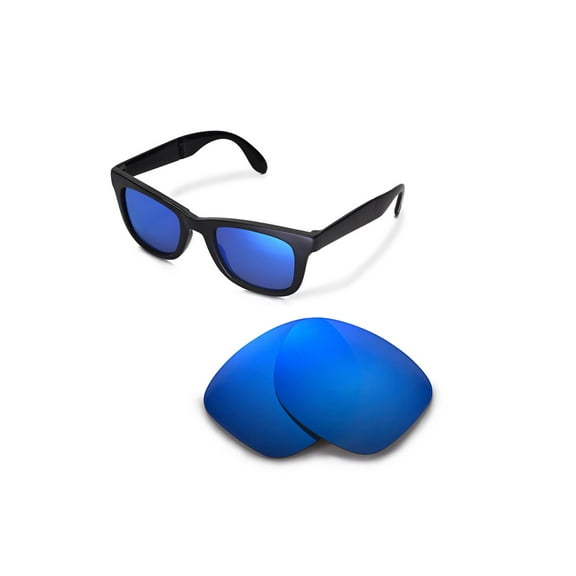 Walleva Ice Blue Polarized Replacement Lenses for Ray-Ban RB4105 50mm Sunglasses