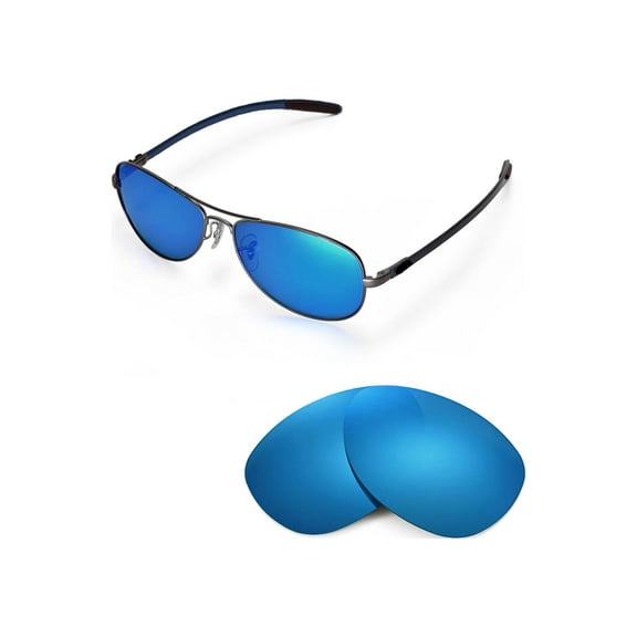 Walleva Ice Blue Polarized Replacement Lenses for Ray-Ban RB8301 59mm Sunglasses
