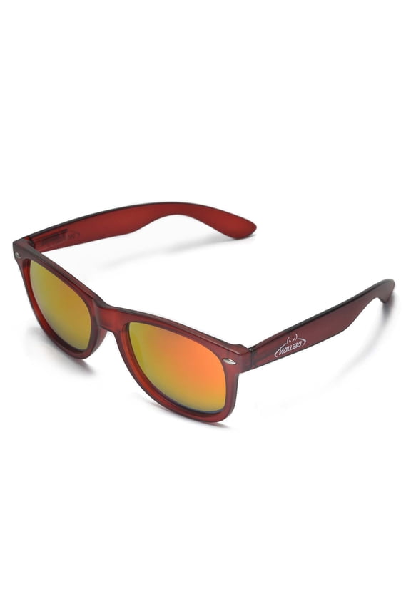 Kudo Sunglasses For Fishing/Biking/Hiking/Golf/Ski- Multiple Options Available (Red Frame + Fire Red Lenses)