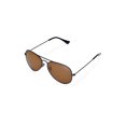 thumbnail image 1 of Walleva Pilo Sunglasses With Aluminum Alloy Frame - Multiple Options Available (Black Frame + Brown Lenses + Black Rubber), 1 of 5