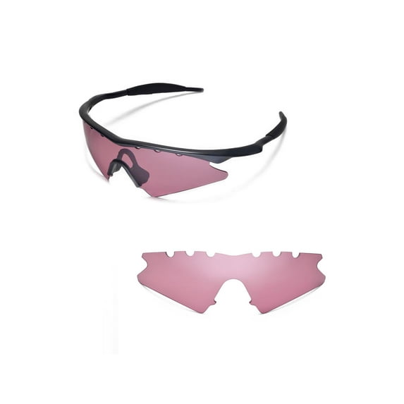 Walleva Pink Vented Replacement Lenses For Oakley M Frame Sweep Sunglasses