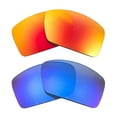 thumbnail image 1 of Walleva Polarized Fire Red + Ice Blue Replacement Lenses For Costa Del Mar Reefton Sunglasses, 1 of 5