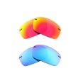 thumbnail image 1 of Walleva Polarized Fire Red + Ice Blue Replacement Lenses For Maui Jim Breakwall, 1 of 6