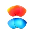 thumbnail image 1 of Walleva Polarized Fire Red + Ice Blue Replacement Lenses For Maui Jim Starfish, 1 of 6