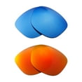 thumbnail image 1 of Walleva Polarized Fire Red + Ice Blue Replacement Lenses For Oakley Drop In OO9232 Sunglasses, 1 of 6