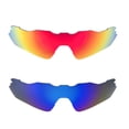 thumbnail image 1 of Walleva Polarized Fire Red + Ice Blue Replacement Lenses For Oakley Radar EV Path Sunglasses, 1 of 5