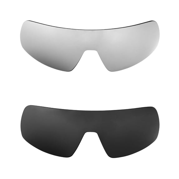 Walleva Polarized Titanium + Black Replacement Lenses For Oakley Sutro Sunglasses