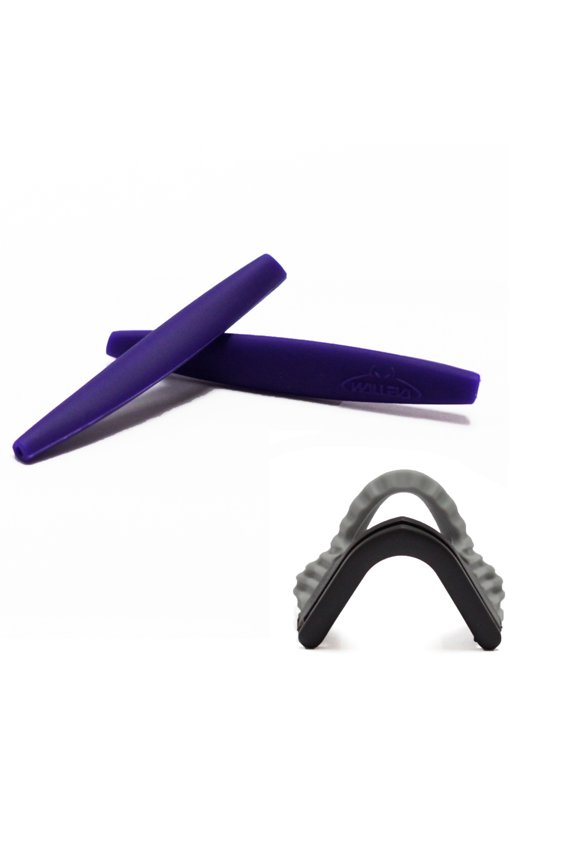 Purple Earsocks with Grey Nosepad for Oakley M Frame Series Sunglasses