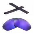 thumbnail image 1 of Walleva Purple Polarized Lenses And Black Earsocks For Oakley Straight Jacket Sunglasses, 1 of 6