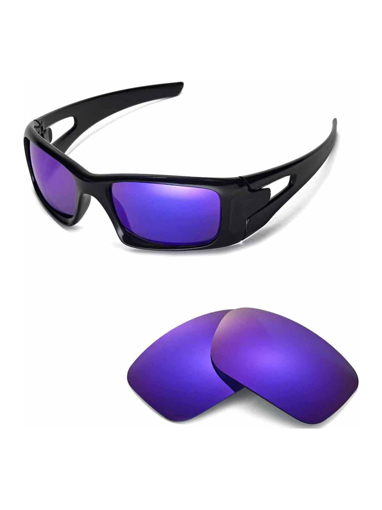Walleva Purple Polarized Replacement Lenses For Oakley Crankcase Sunglasses