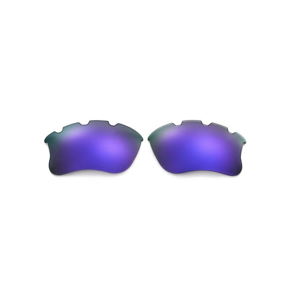 Walleva Purple Polarized Vented Replacement Lenses For Oakley Flak Jacket XLJ Sunglasses