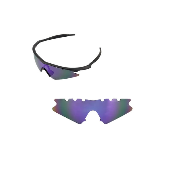 Walleva Purple Polarized Vented Replacement Lenses For Oakley M Frame Sweep Sunglasses