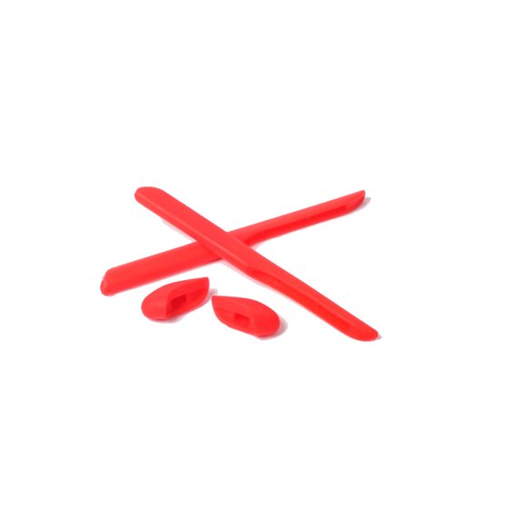 Walleva Red Rubber Kit For Oakley Fast Jacket/Fast Jacket XL Sunglasses