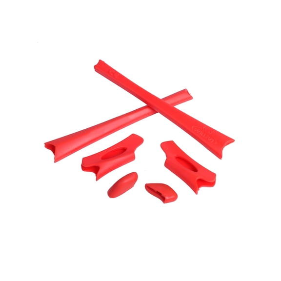 Walleva Red Rubber Kit for Oakley Flak Jacket/Flak Jacket XLJ Sunglasses