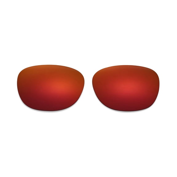 Walleva Replacement Lenses for Ray-Ban Clubmaster RB3016 51mm- Fire Red Mirror Coated