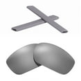 thumbnail image 1 of Walleva Titanium Polarized Lenses And Grey Earsocks For Oakley Jawbone Sunglasses, 1 of 4