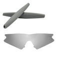 thumbnail image 1 of Walleva Titanium Polarized Replacement Lenses And Grey Earsocks For Oakley M Frame Sweep Sunglasses, 1 of 6