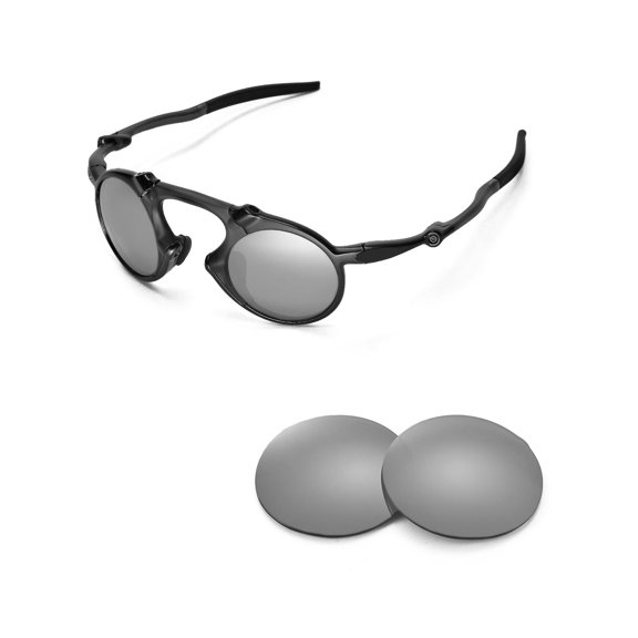 Walleva Titanium Polarized Replacement Lenses for Oakley Madman Sunglasses