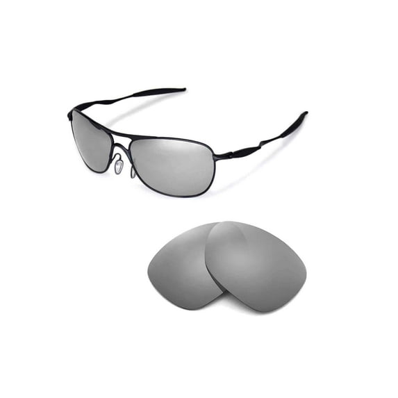 Walleva Titanium Polarized Replacement Lenses for Oakley New Crosshair (2012 or later) Sunglasses