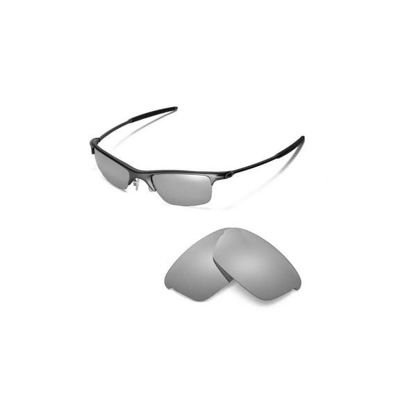 Walleva Titanium Polarized Replacement Lenses for Oakley Razrwire Sunglasses