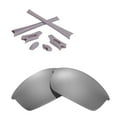thumbnail image 1 of Walleva Titanium Replacement Lenses And Grey Rubber Kit for Oakley Flak Jacket Sunglasses, 1 of 6