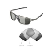 Walleva Transition/Photochromic Polarized Replacement Lenses for Oakley Badman Sunglasses