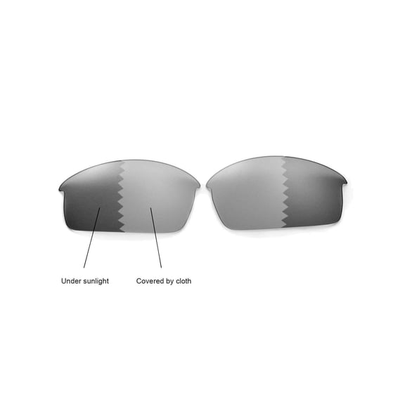 Walleva Transition/Photochromic Polarized Replacement Lenses for Oakley Bottlecap Sunglasses