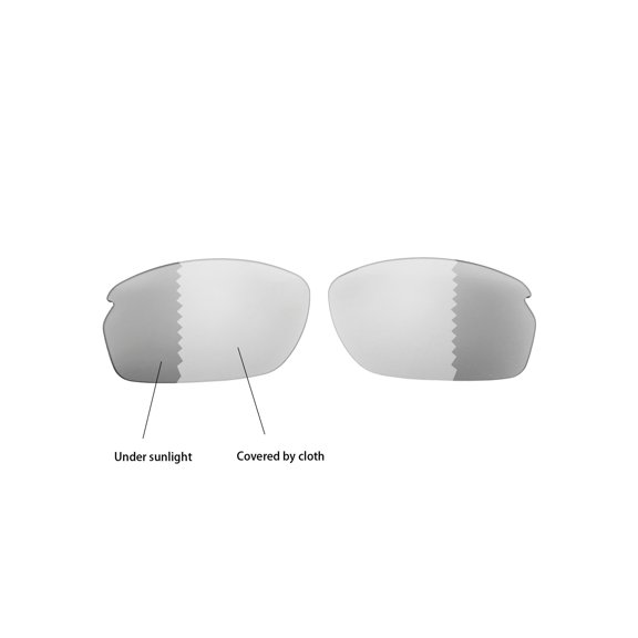 Walleva Transition/Photochromic Polarized Replacement Lenses for Oakley Carbon Shift Sunglasses