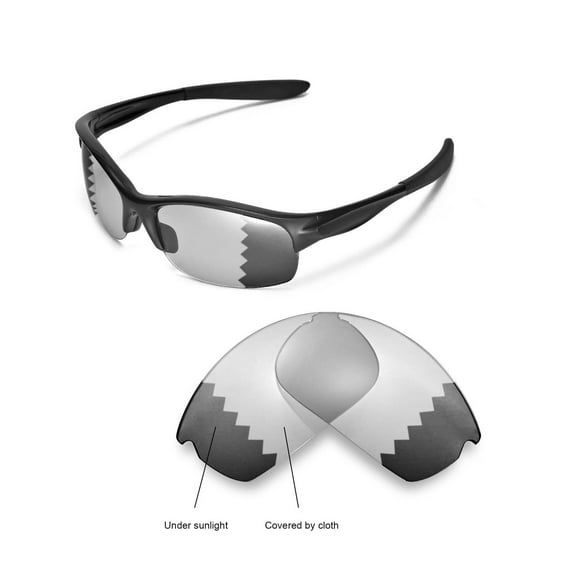 Walleva Transition/Photochromic Polarized Replacement Lenses for Oakley Commit SQ Sunglasses