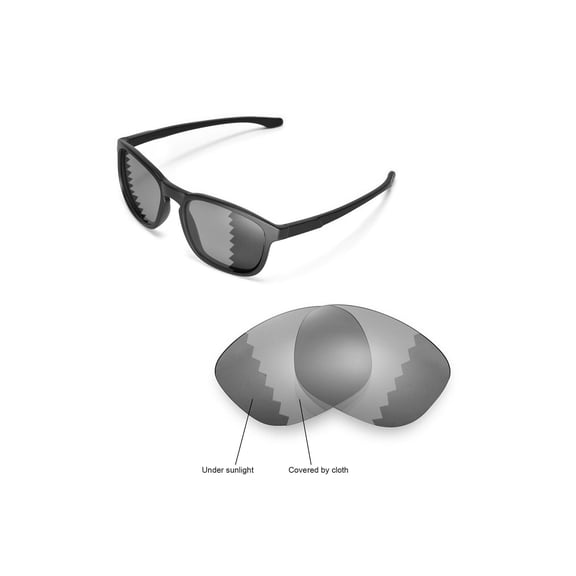 Walleva Transition/Photochromic Polarized Replacement Lenses for Oakley Enduro Sunglasses