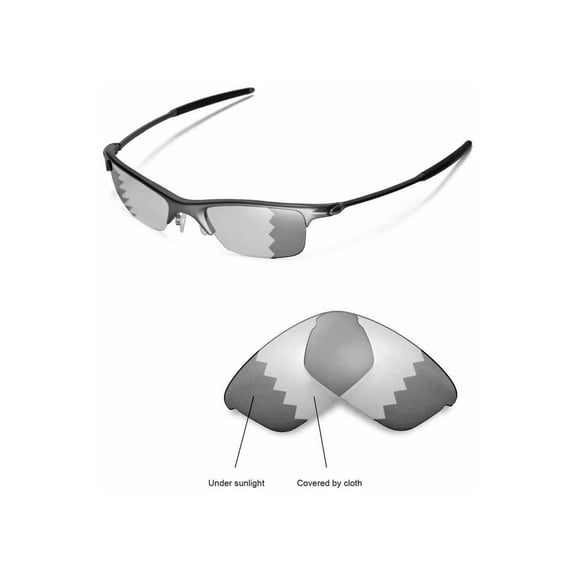 Walleva Transition/Photochromic Polarized Replacement Lenses for Oakley Razrwire Sunglasses