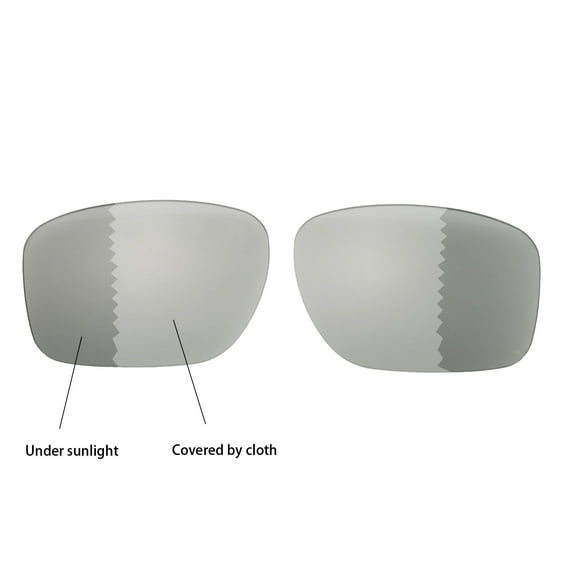 Walleva Transition/Photochromic Polarized Replacement Lenses for Oakley Sliver OO9262 Sunglasses