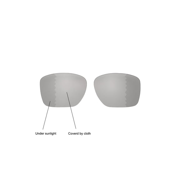 Walleva Transition/Photochromic Polarized Replacement Lenses for Oakley TwoFace XL Sunglasses