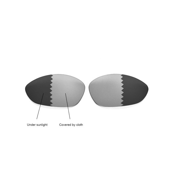 Walleva Transition/Photochromic Polarized Replacement Lenses for Oakley XX/Old Twenty (before 2011 version) Sunglasses