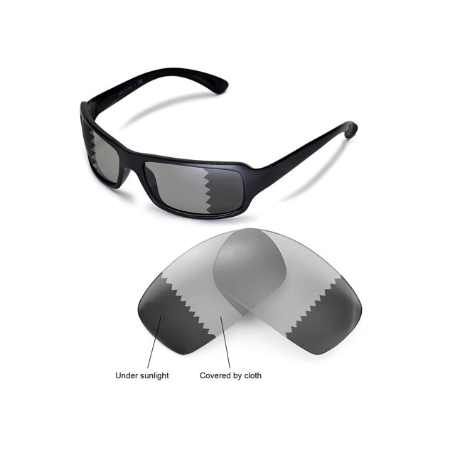 Walleva Transition/Photochromic Polarized Replacement Lenses for Ray-Ban RB4075 61mm Sunglasses