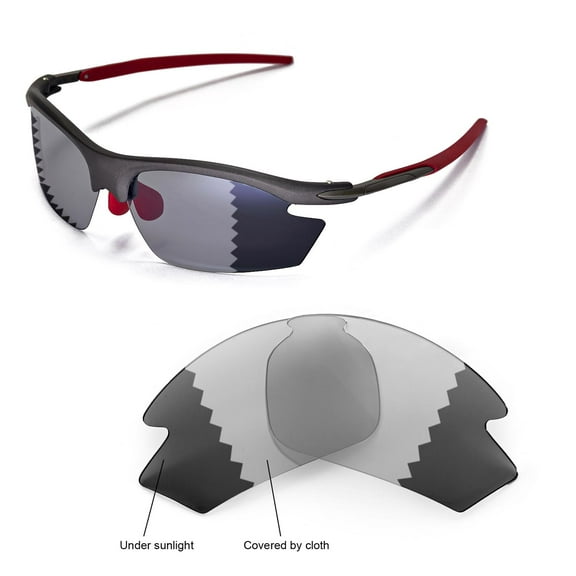 Walleva Transition/Photochromic Polarized Replacement Lenses for Rudy Project Rydon Sunglasses