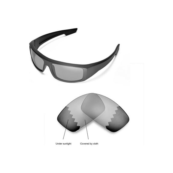 Walleva Transition/Photochromic Polarized Replacement Lenses for Spy Optic Logan Sunglasses